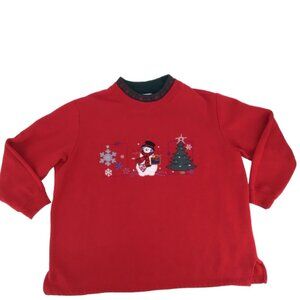 Vintage Sarah Bentley Christmas Holiday Crewneck Pullover Sweater Size 2X